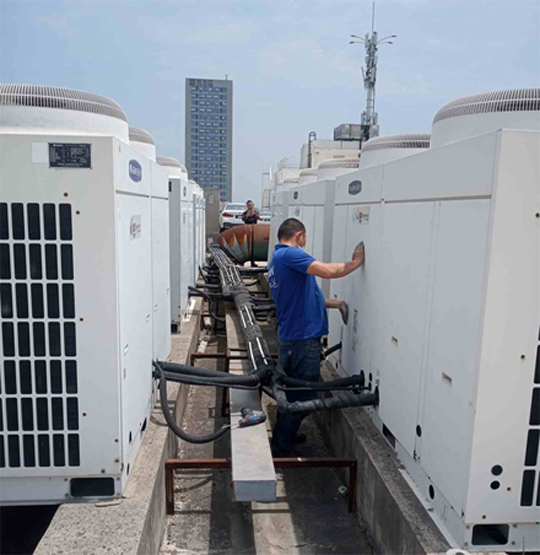 岐山中央空调制热和不制冷系统维修方法